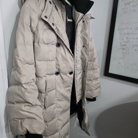 Soia & Kyo Long Puffer Coat – Beige, Warm & Elegant - Picture 2 of 2